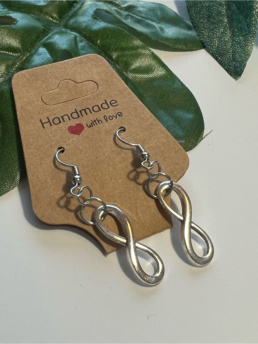 Infinity Silver Dangle Earrings